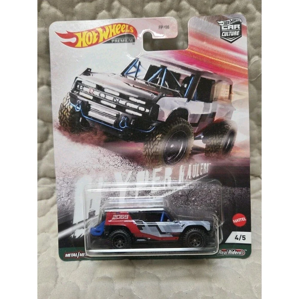 Hot Wheels Premium Car Culture Hyper Haulers Ford Bronco R # 4/5 Damaged Bubble